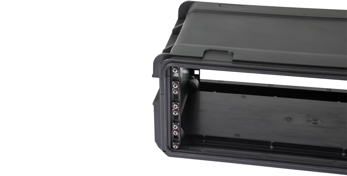4U Injection Molded 11" Deep Rack w/Wheels, Black - Image 12