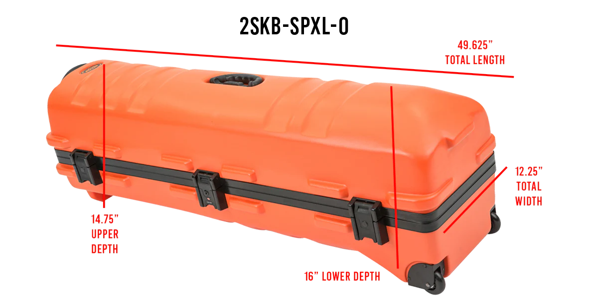 ATA Staff Pro XL Golf Travel Case, Orange